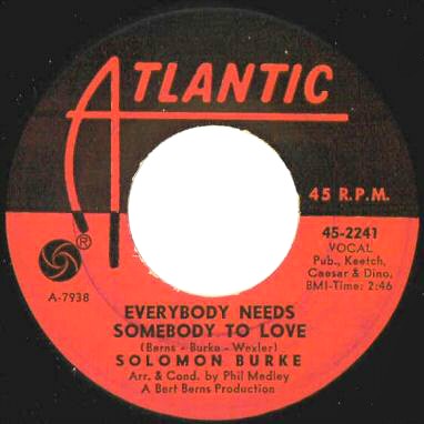 Everybody Needs Somebody to Love / Looking for My Baby by Solomon Burke (Single, Soul): Reviews, Ratings, Credits, Song list - Rate Your Music