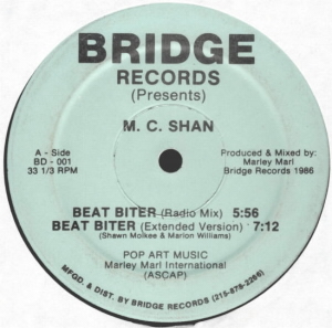 Beat Biter / The Bridge by M. C. Shan (Single, Mid-School Hip Hop