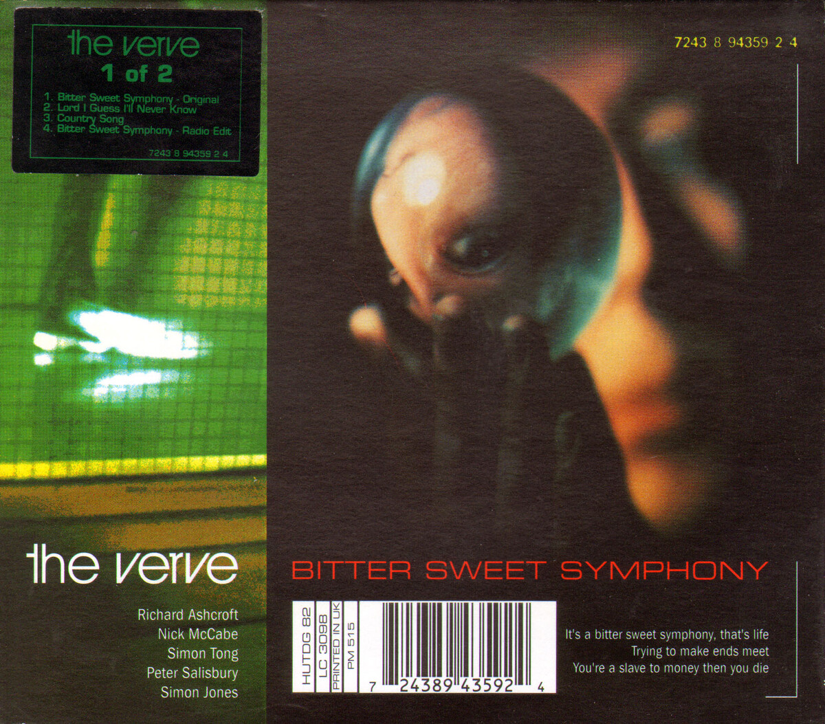 Bitter Sweet Symphony by The Verve (Single, Britpop): Reviews