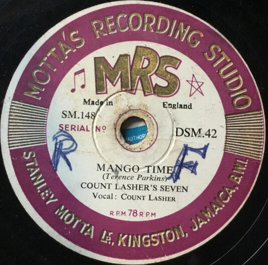 Mango Time / Breadfruit Season by Count Lasher's Seven (Single, Mento ...