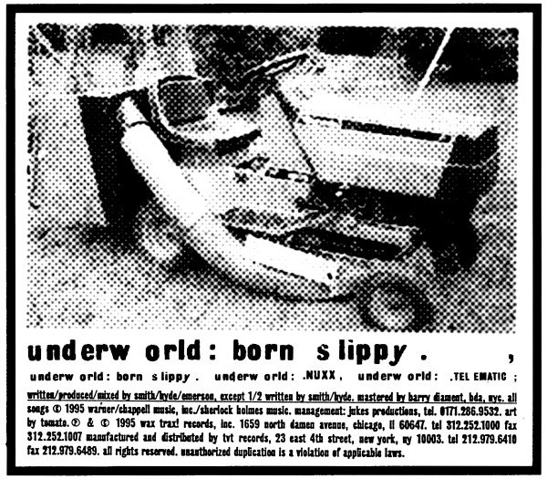 Born Slippy by Underworld (Single, Techno): Reviews, Ratings