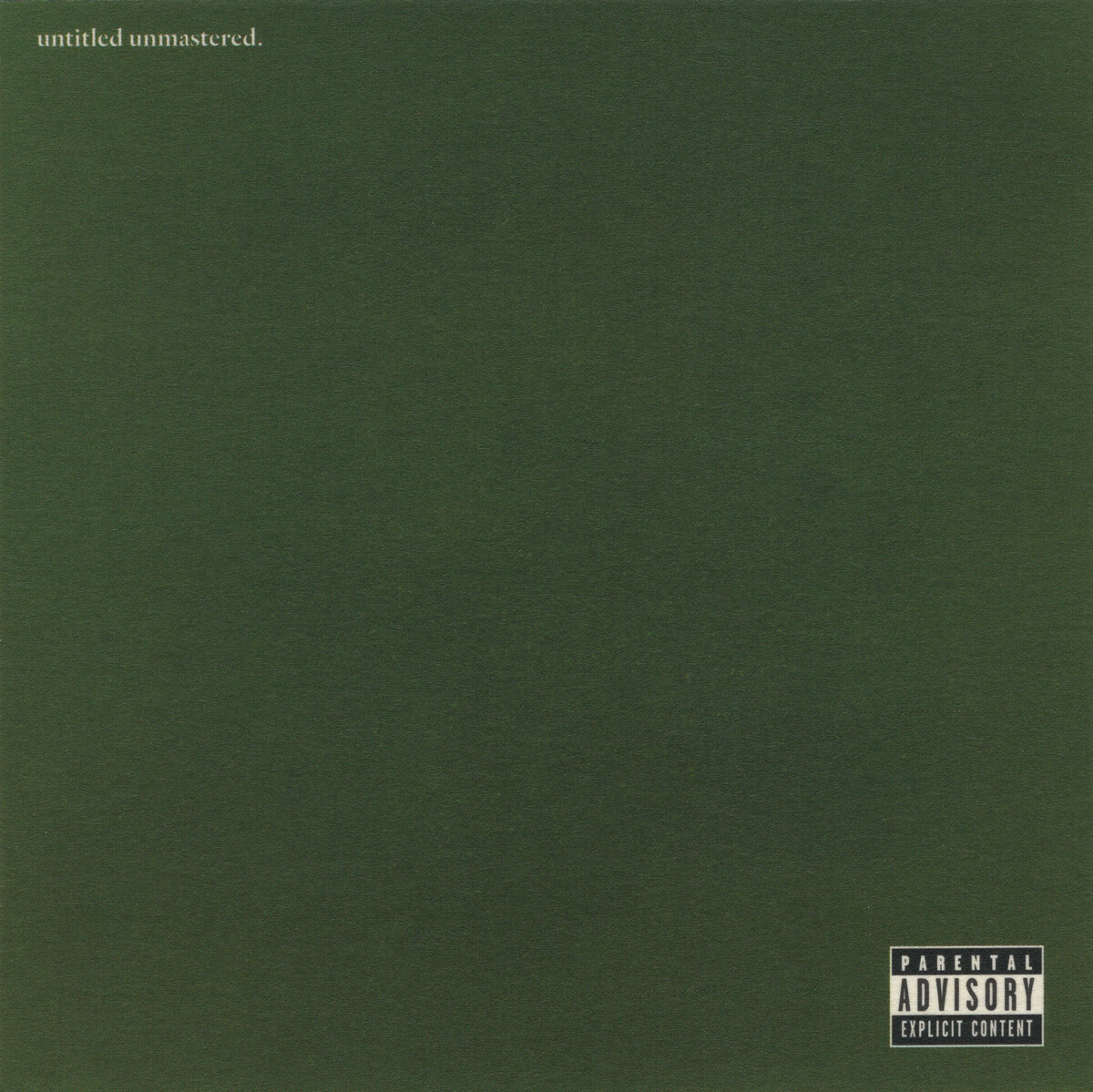 Untitled Unmastered. by Kendrick Lamar (Additional release; Aftermath ...
