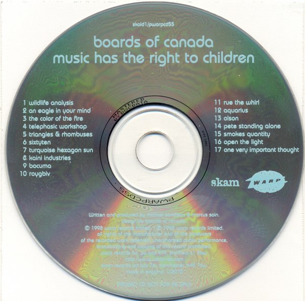 Music Has the Right to Children by Boards of Canada (Album; Warp