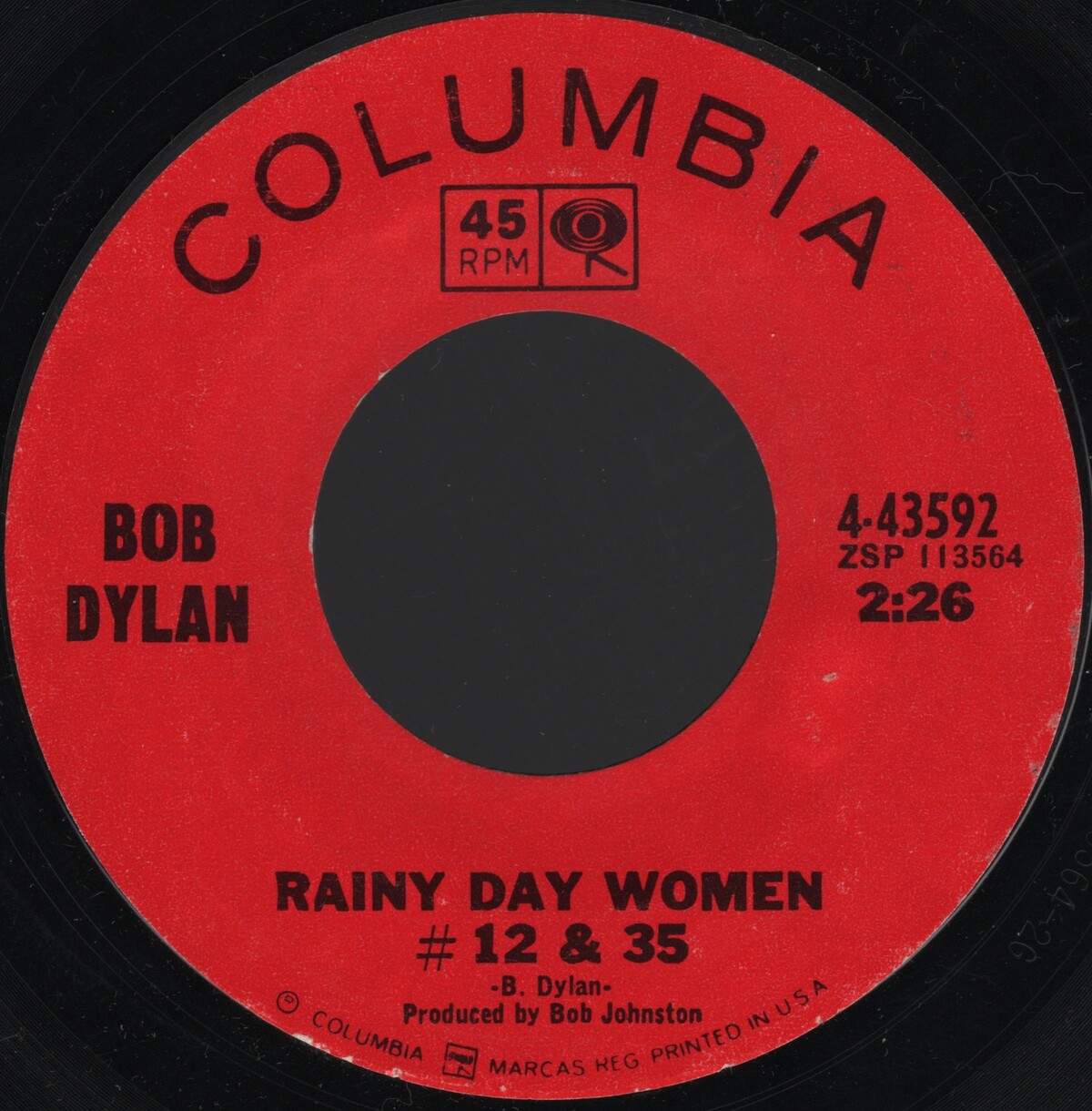Rainy Day Women #12 & 35 / Pledging My Time by Bob Dylan (Single,  Singer-Songwriter): Reviews, Ratings, Credits, Song list - Rate Your Music