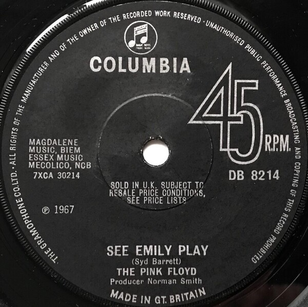 ピンクフロイド　SEE EMILY PLAY/SCARECROW See Emily Play / Scarecrow by The Pink Floyd (Single, Psychedelic