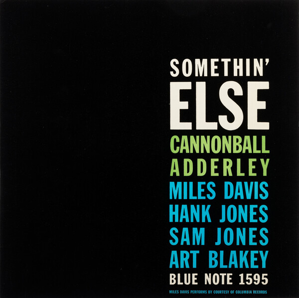 Cover art for Somethin' Else by Cannonball Adderley